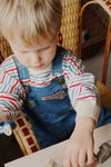 Organic Knit Sweater “Manis Antique Stripe”