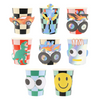 Cups "Toybox Icon", set of 8