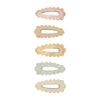 Hair Clips "Scallop Mini Clic Clacs" set of 5