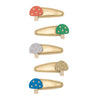 Hair Clips "Toadstool Mini Mabel Clips" set of 5