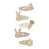 Haar-Clips "Easter Mini Clic Clacs" 5er Set