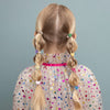 Hair Ties "Jazzy Heart Mini Ponies", set of 8