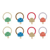 Hair Ties "Toadstool Mini Ponies", set of 8