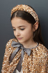 Headband "Sequin Alice Gold"