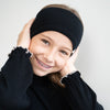 Merino Stirnband "Asterix - Black”