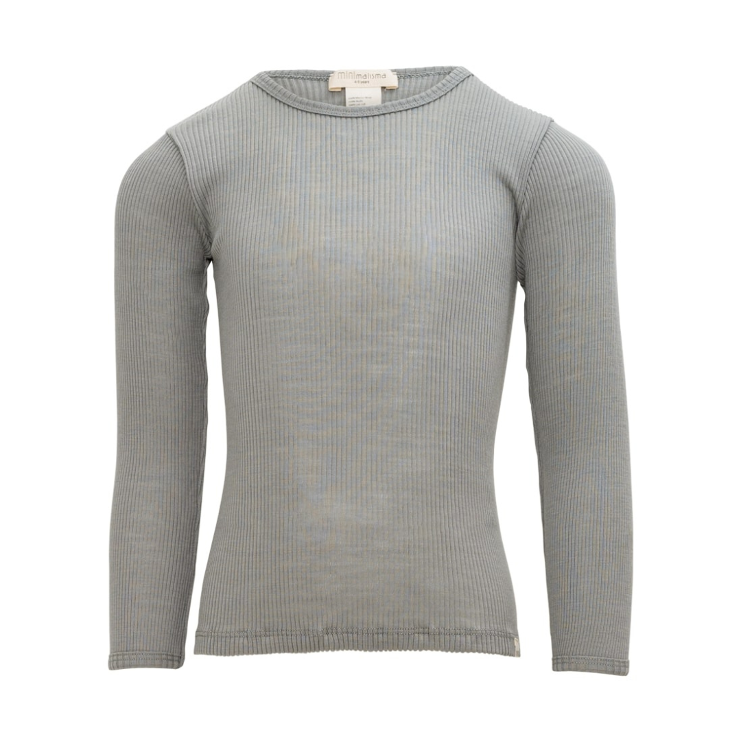 minimalisma Merino Wool Long Sleeve Shirt Atlantic - Dusty Sage