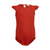 Silk Cotton Bodysuit "Bippi - Poppy Red"