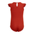 Silk Cotton Bodysuit "Bippi - Poppy Red"