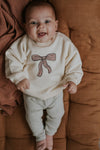 Organic Baby "Rib Leggings", ivory melee