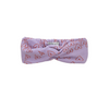 Turban Headband "Stripes Hearts", lavender