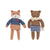 Soft Toy "Foxie Friends", set of 2