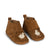 Leather Slippers "Mamour Caramel"