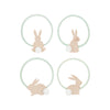 Hair Tie "Spring Bunny Ponies" set of 4