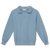 Organic Double-Face Polo Sweatshirt "Sky Blue"