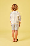 Organic Muslin Bermuda Shorts "Ariel Grey"