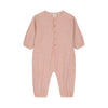 Organic Muslin Onesie "Combinaison Big Papi Rayures Oranges"