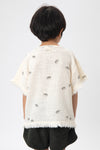 Organic Muslin Shirt "Orso Ecru Poisson Boule"