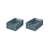 Storage box "Weston Whale Blue S" 2-pack