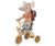 Tricycle Mouse Big Sister with Bag - old pink